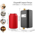 3KW Mini Electric Tankless Instant Warm Water Heater with LCD Display for Home Kitchen Washing US Plug 110V